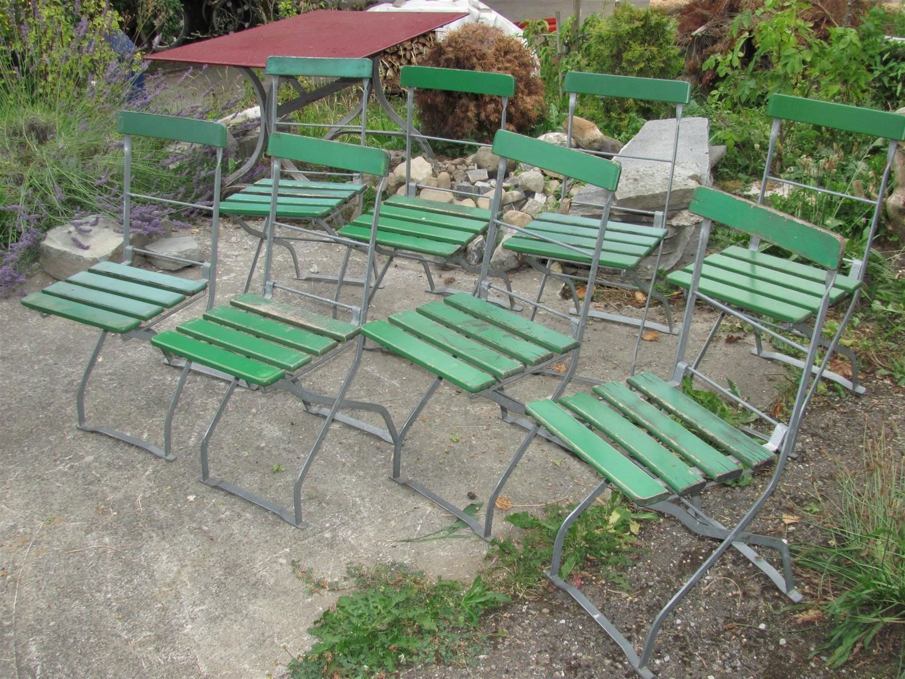 4 x Klappstühle, Biergartenstühle, SET! | Kaufen auf Ricardo