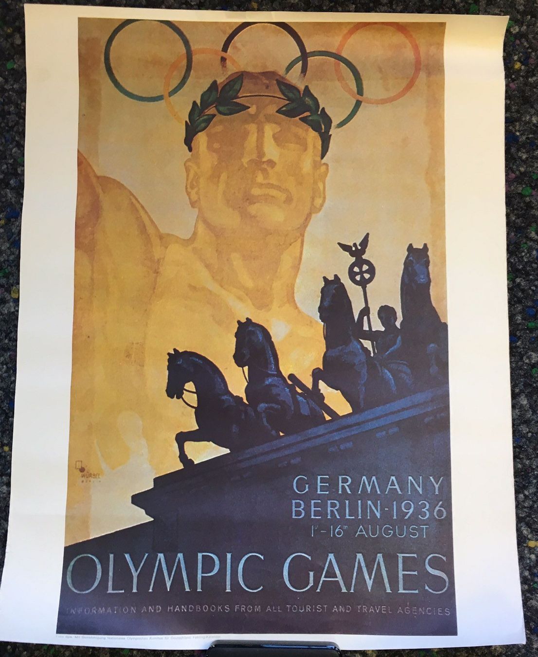 Plakat Olympische Spiele 1936 in Berlin | Kaufen auf Ricardo