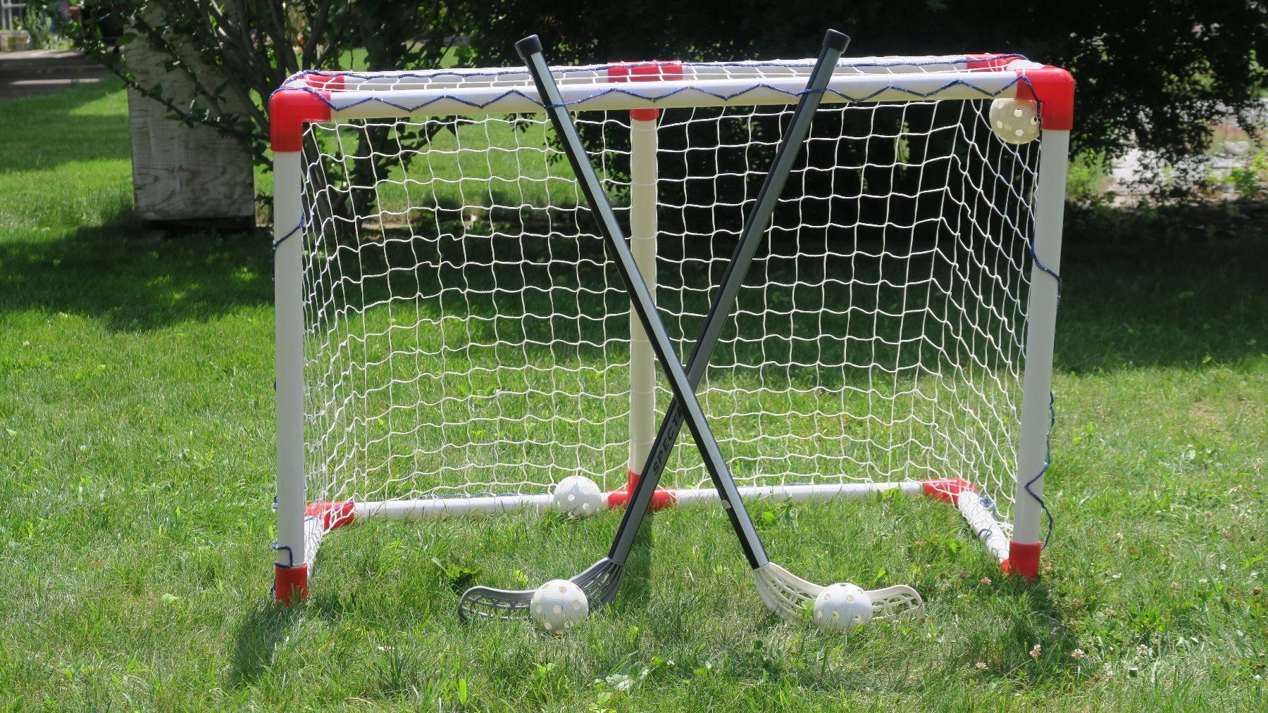 Kinder Unihockey Tor mit Zubehör kaufen auf Ricardo