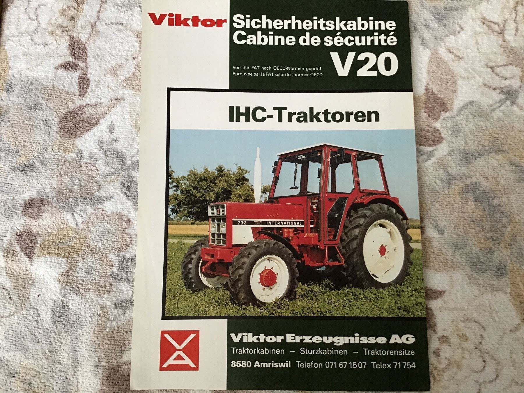 IHC-Traktoren Sicherheitskabine V 20