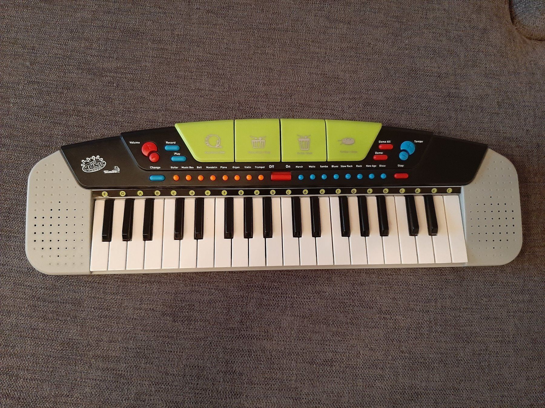 Kinder Klavier Blue 37 Tastatur E-Piano E-Keyboard Klavier f/ür Kinder ab 3 Jahren Geburtstag//Weihnachten Musikinstrumente Spielzeug