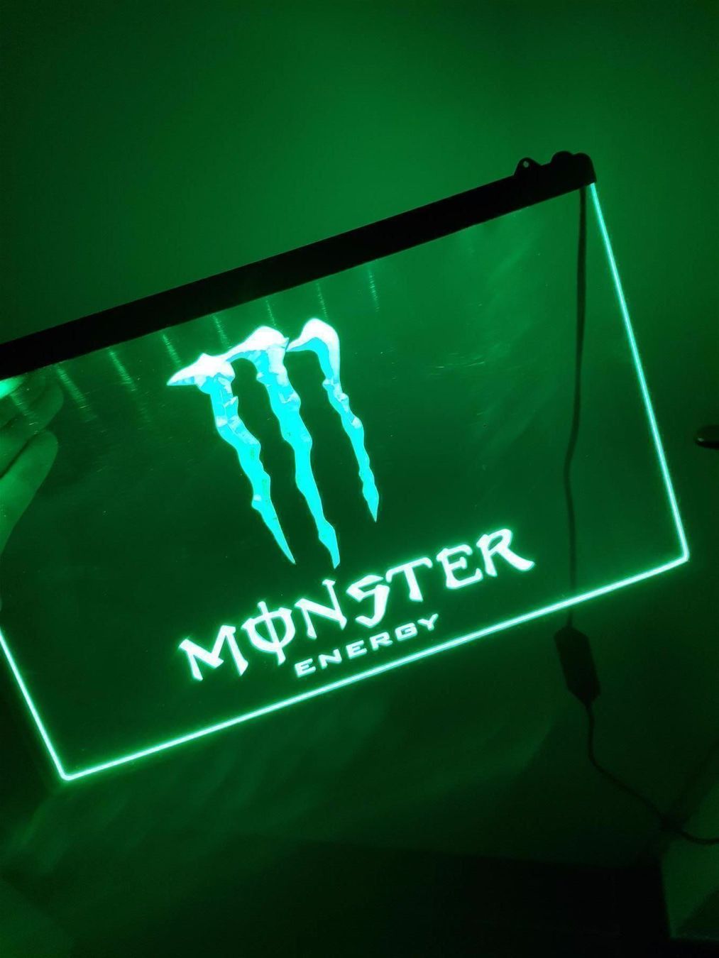 Monster Energy Grun Led Reklame Schild Kaufen Auf Ricardo