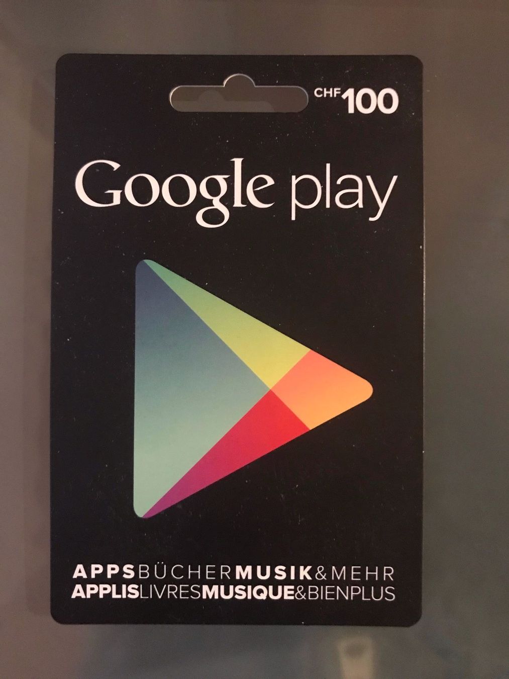 Google Play Gutschein Wert 100 Kaufen Auf Ricardo