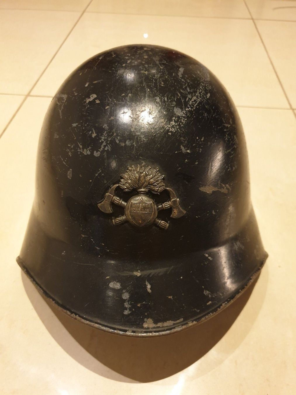 Casque De Pompier Ancien - France, Période 1816-1913, Très Bon état, Pièce De Collection