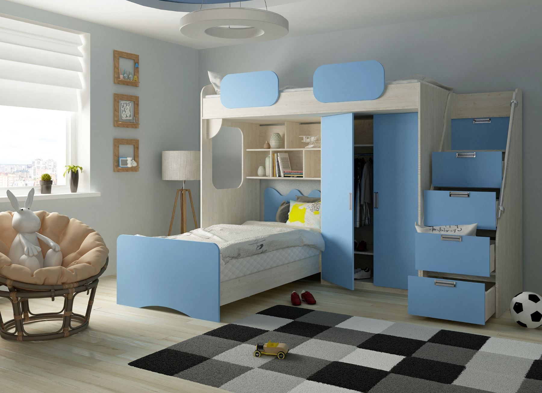 kindermöbel blau