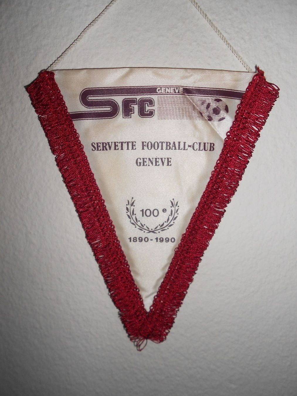 Schweiz / Switzerland Wimpel 8 x 10 cm Servette Geneve 