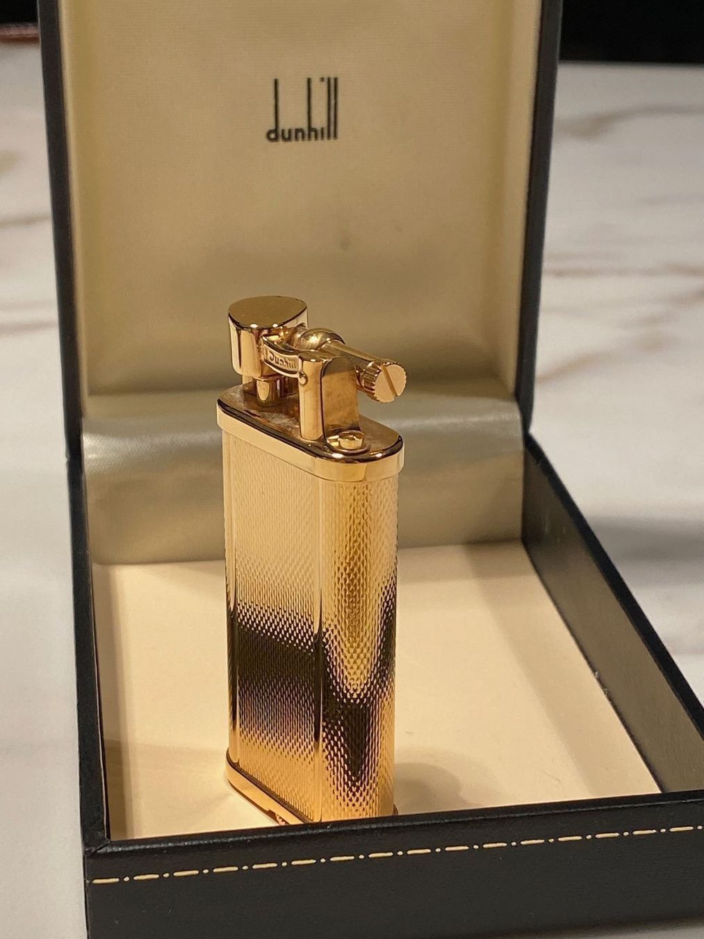 dunhill feuerzeug gold