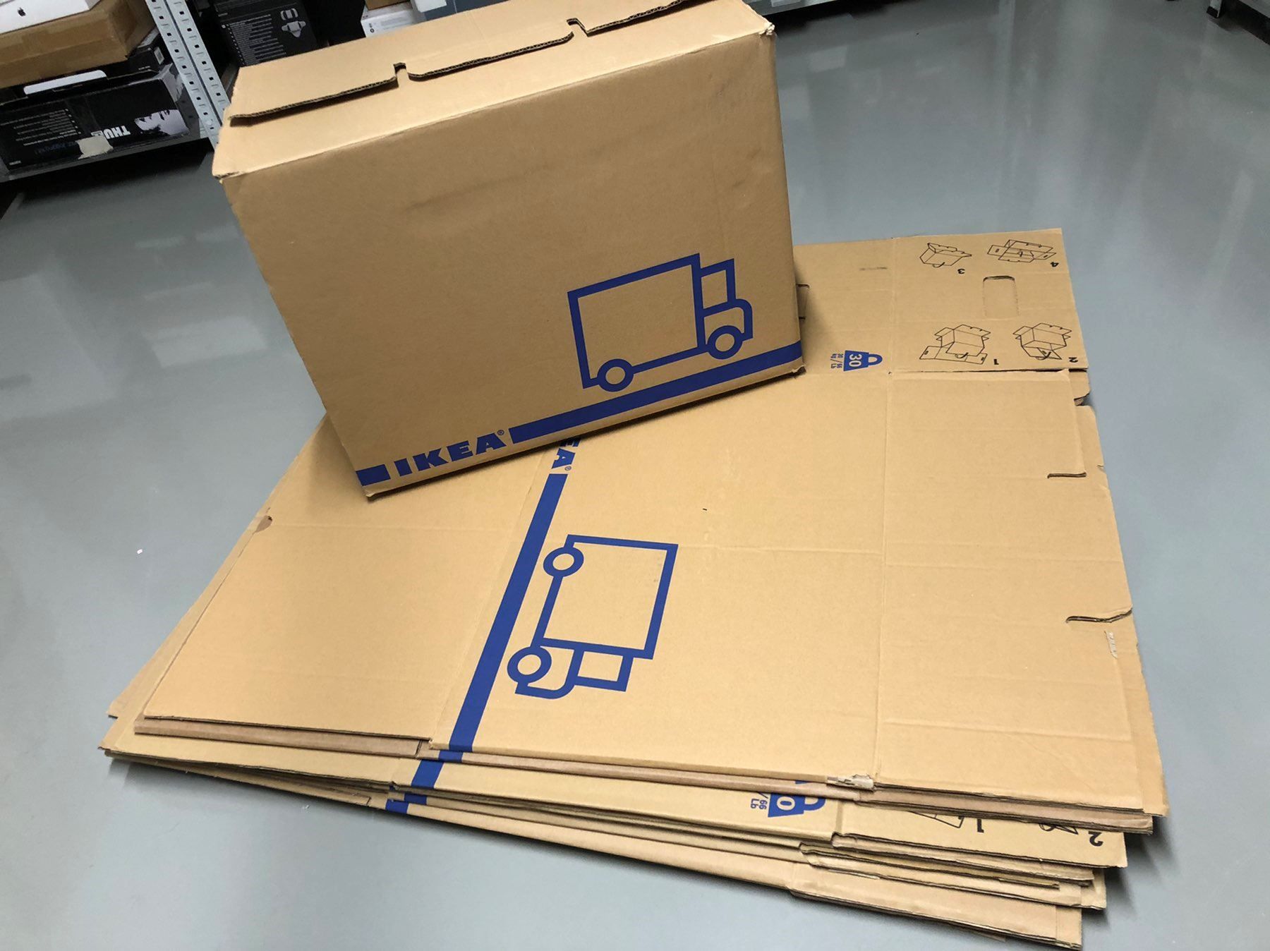 10x Zugelkisten Umzugskartons Von Ikea Kaufen Auf Ricardo