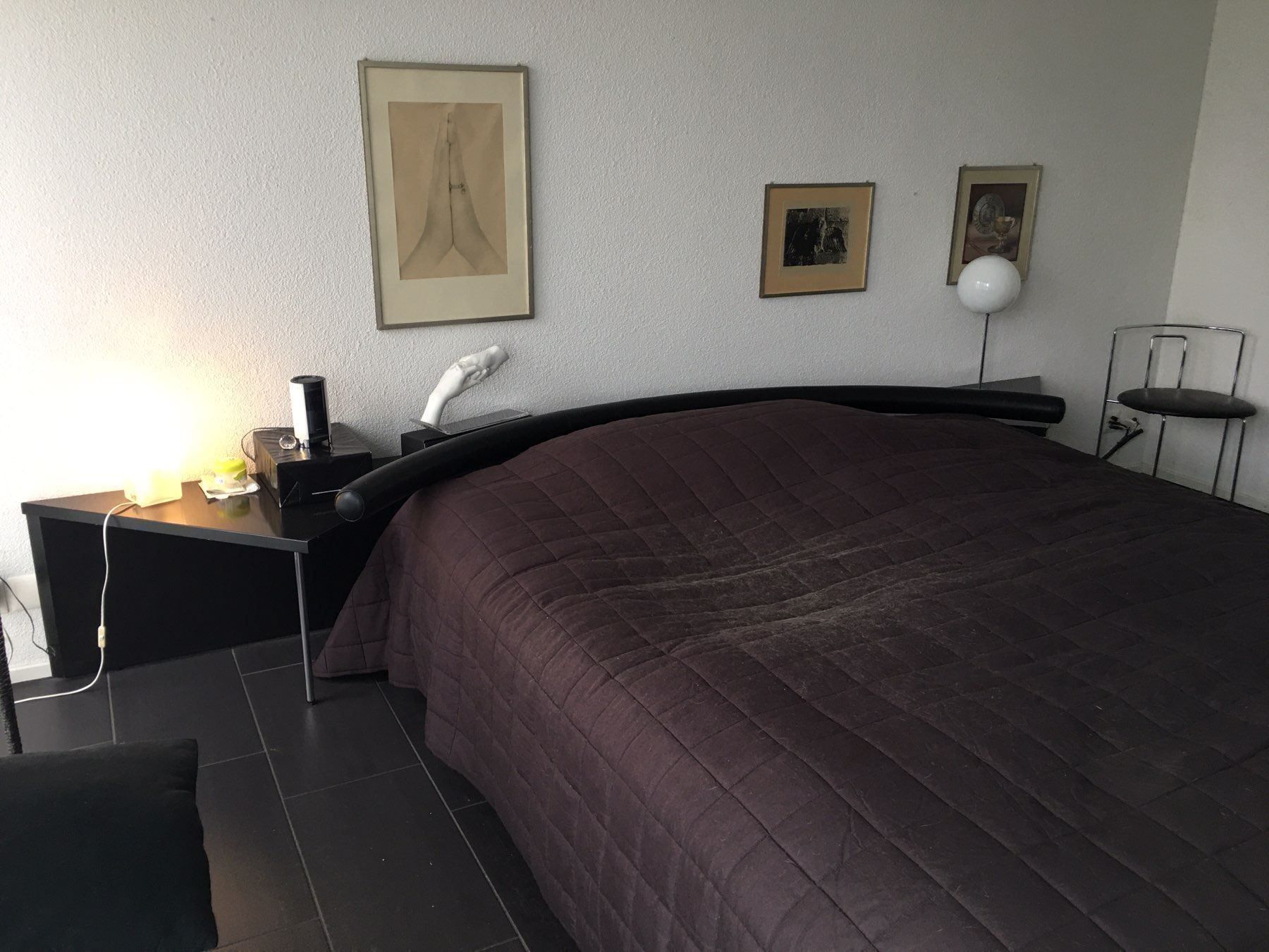 Bett schwarz mit Leder Bico Matraze kaufen auf Ricardo