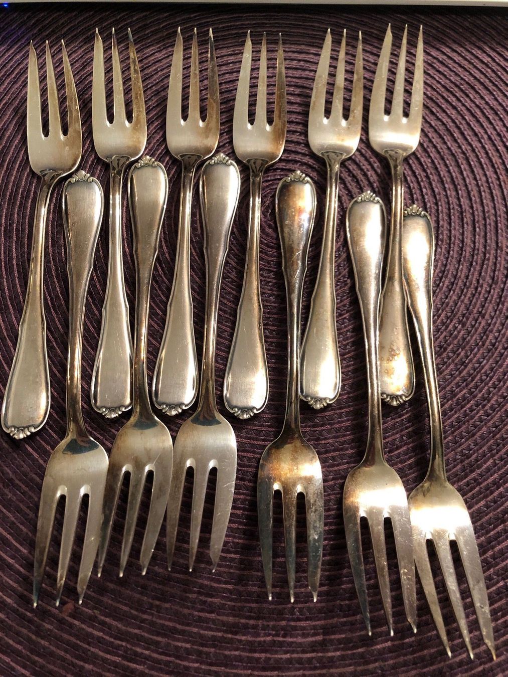 Fourchettes à Huîtres Fackelmann - Lot De 12, Acier Inoxydable, 12.5cm