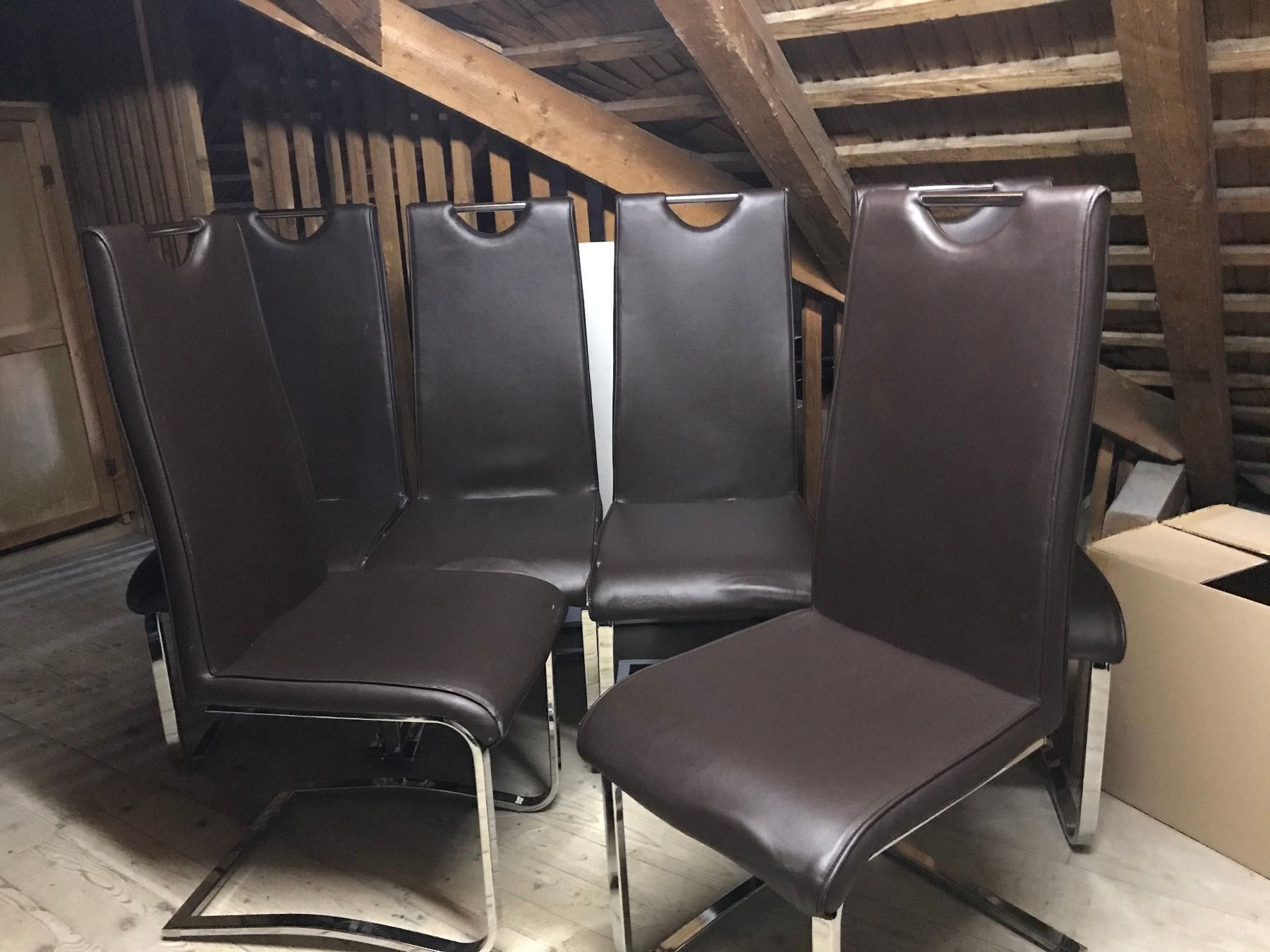 6x Stühle fürs Esszimmer aus Stahl kaufen auf Ricardo