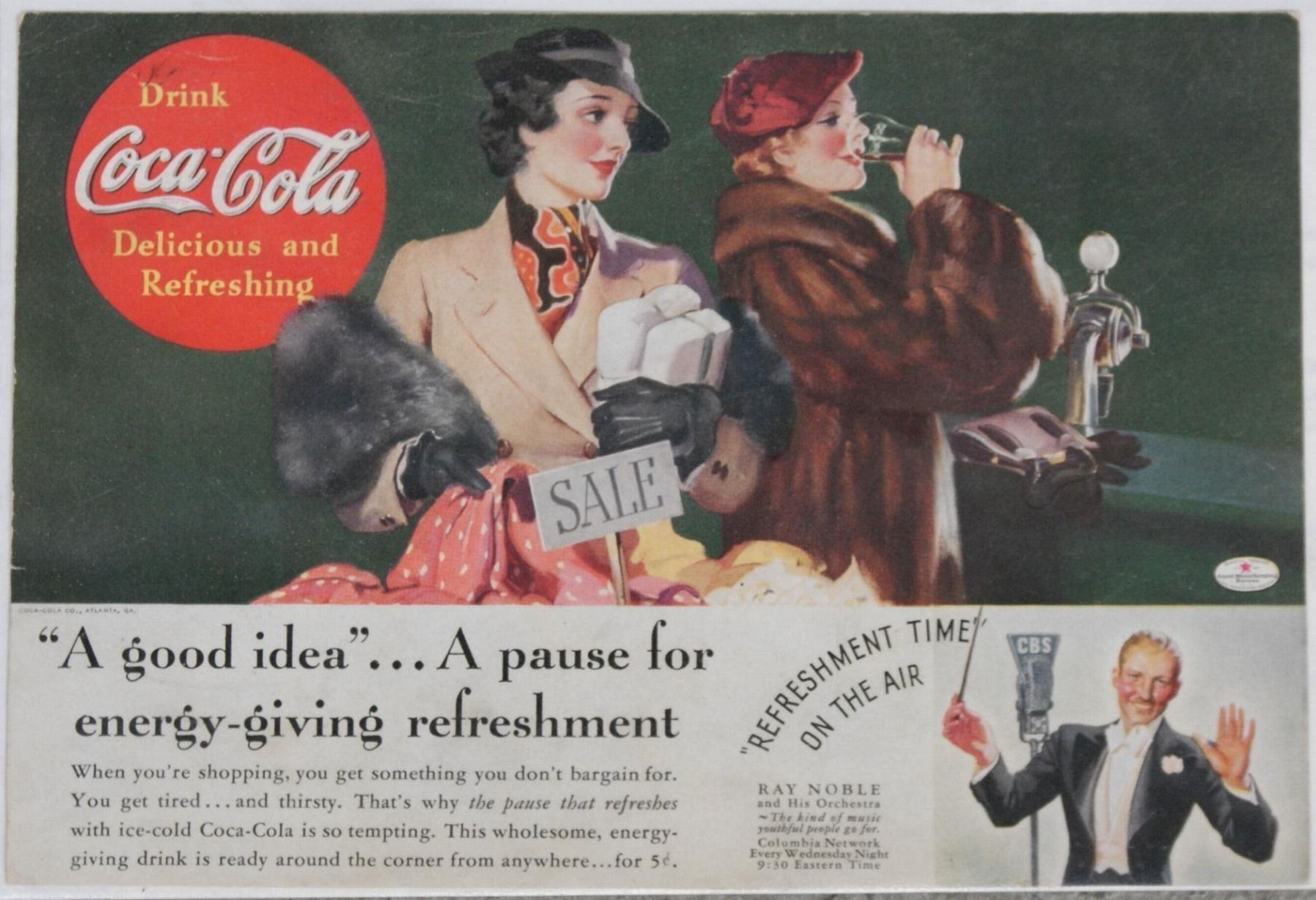 Uralte Coca Cola Reklame Von 1936 039 Kaufen Auf Ricardo