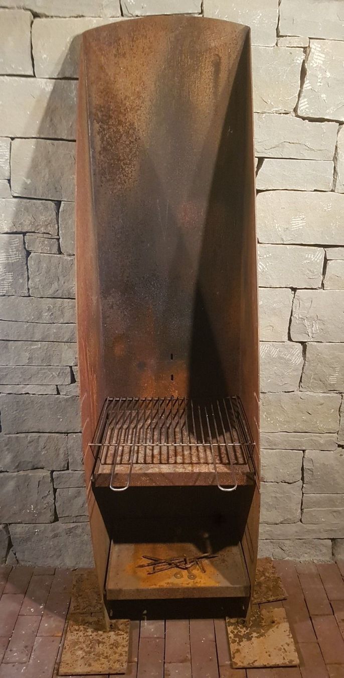 Designer Stahl Grill Feuerstelle kaufen auf Ricardo