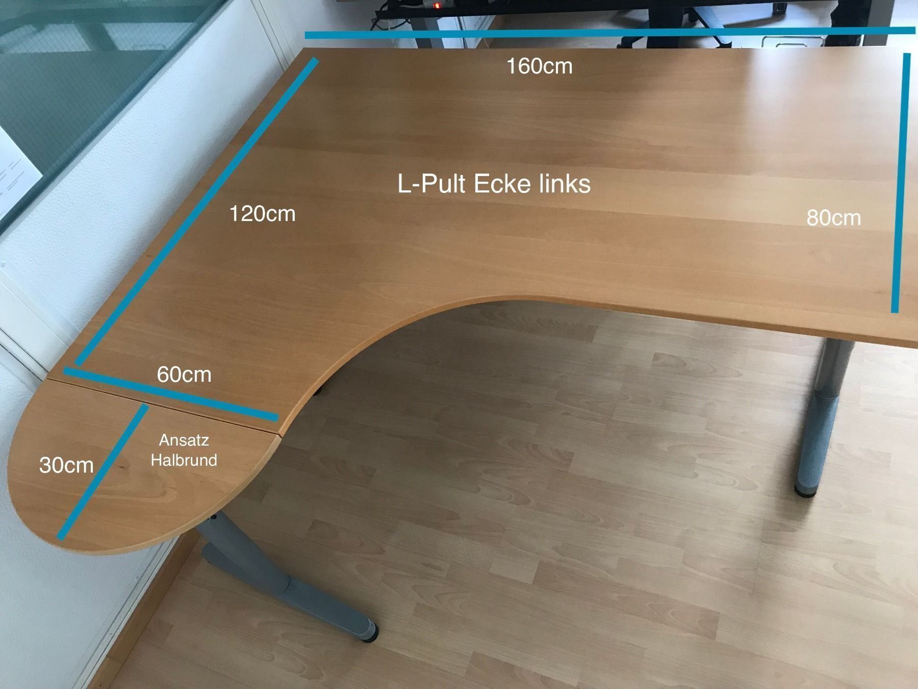 Tisch Ikea Galant Buche L Form Kaufen Auf Ricardo