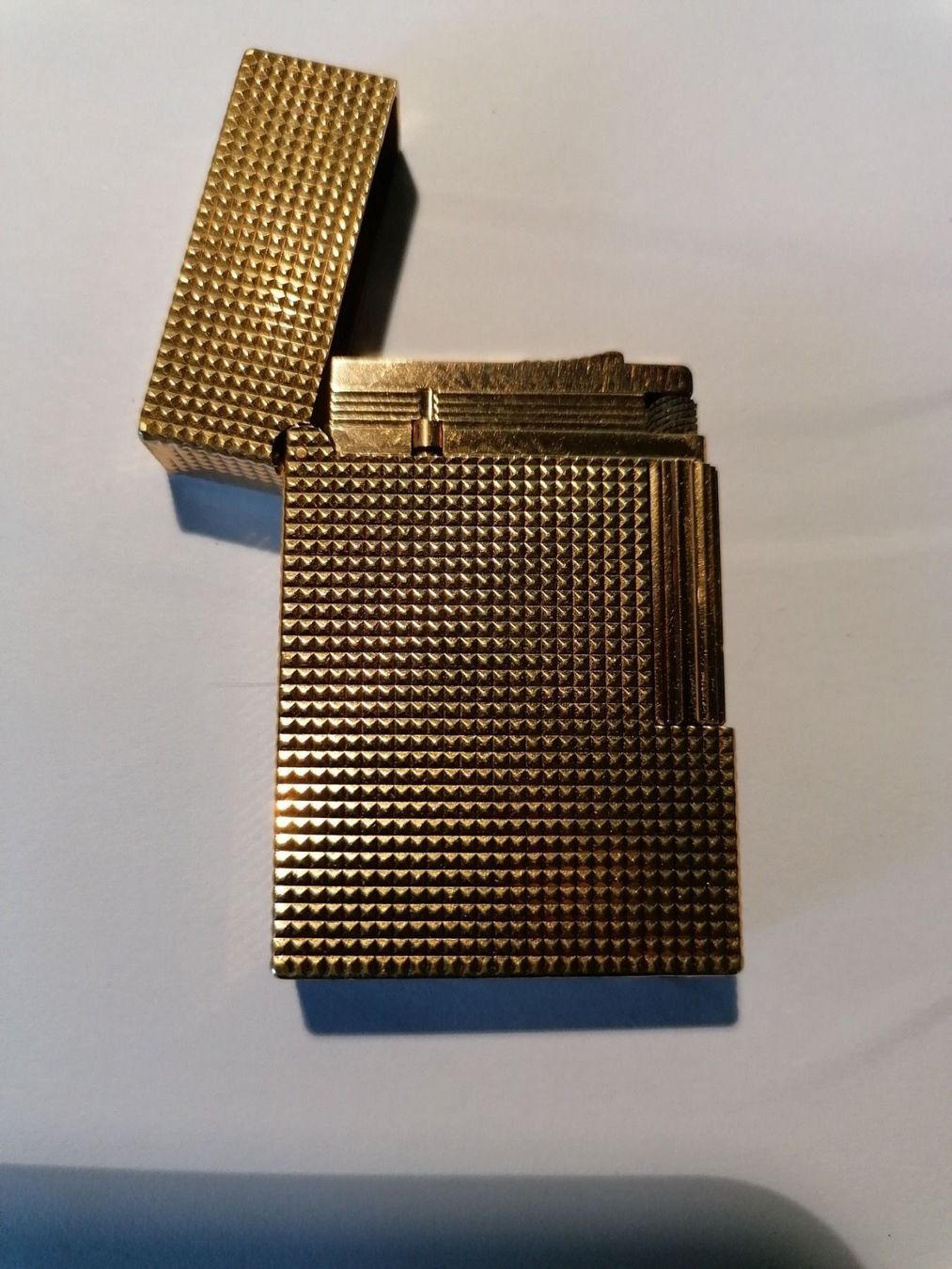 Estimation Briquet Dupont Plaque Or Ancien Poincon Prix