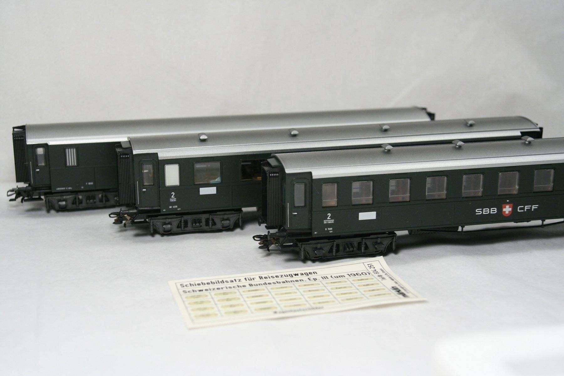Oldtimer Wagen-Set der SBB, 42383 kaufen auf Ricardo