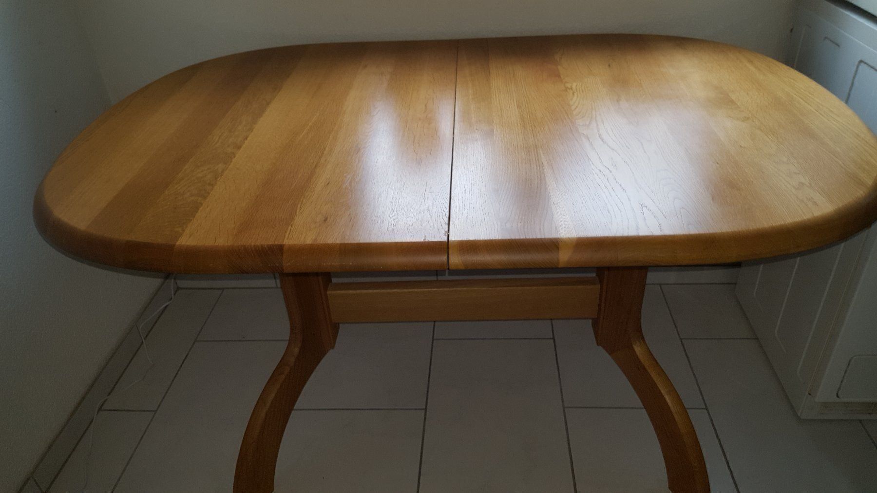 ovaler Esstisch ausziehbar Massivholz | Kaufen auf Ricardo