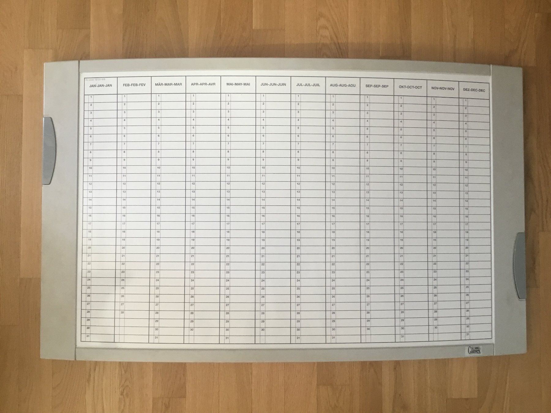 Whiteboard Magnettafel Kalender Acheter Sur Ricardo