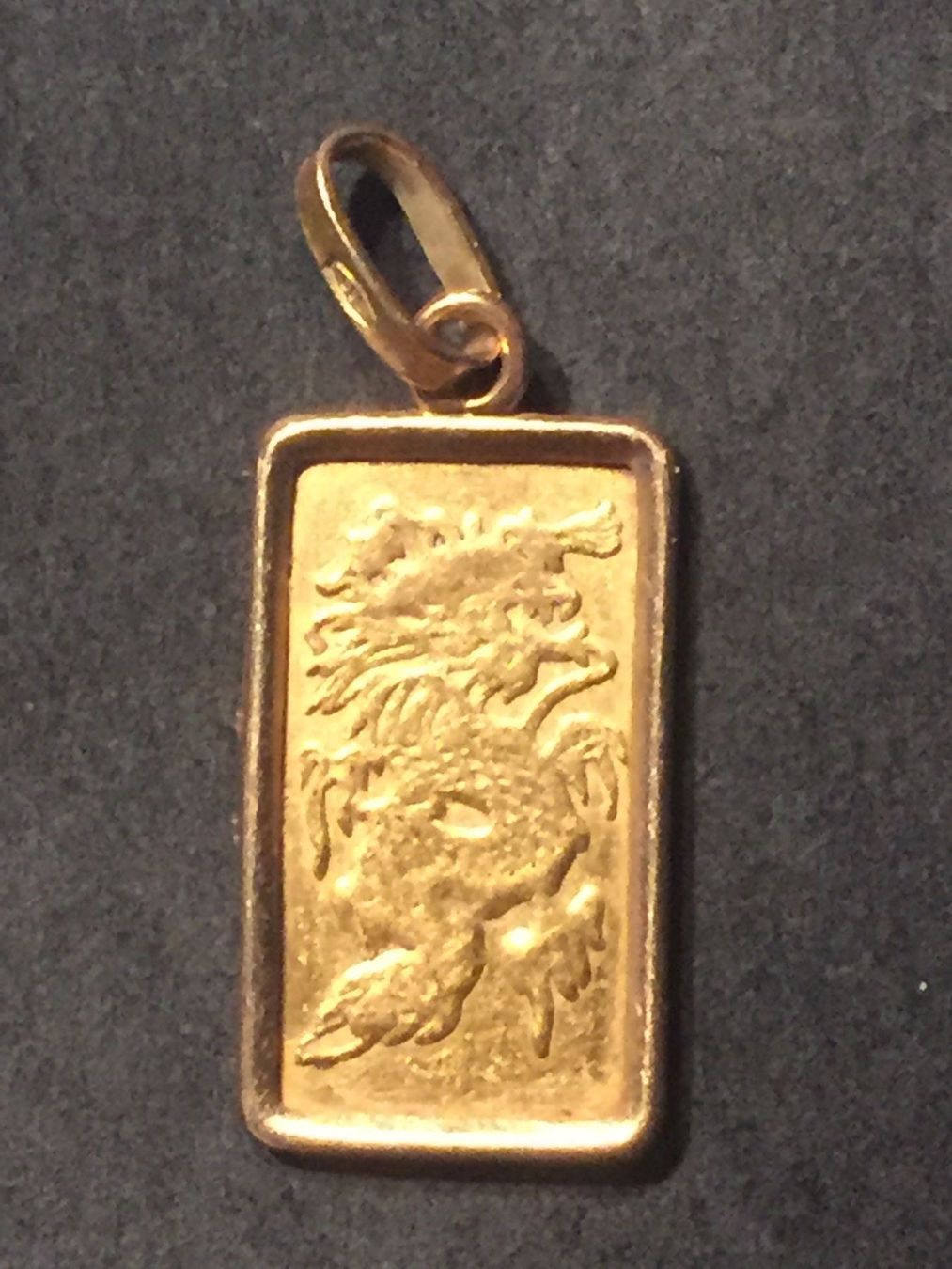 1 g Goldbarren mit Rahmen und Anhänger kaufen auf Ricardo