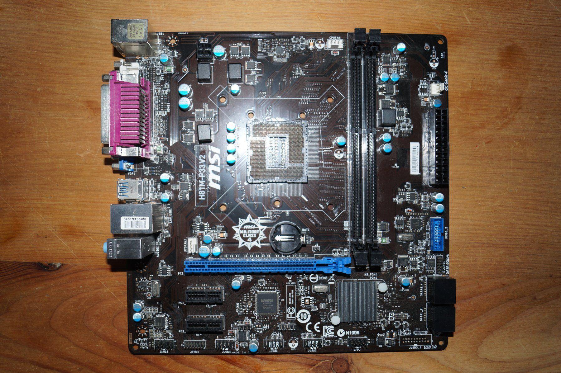 Msi h81m p33 разгон процессора