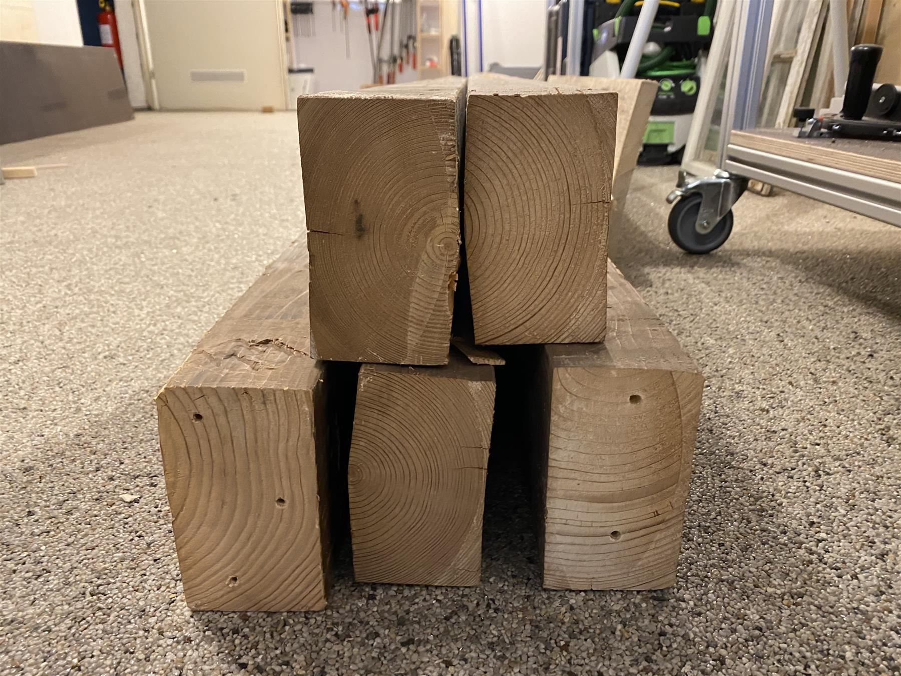 Holzbalken 5 Stück massiv | Kaufen auf Ricardo