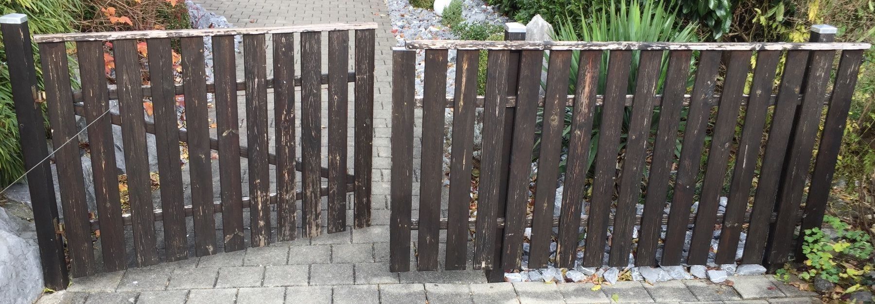 2 Gartentörli aus Holz Zaun Gartenhag | Kaufen auf Ricardo