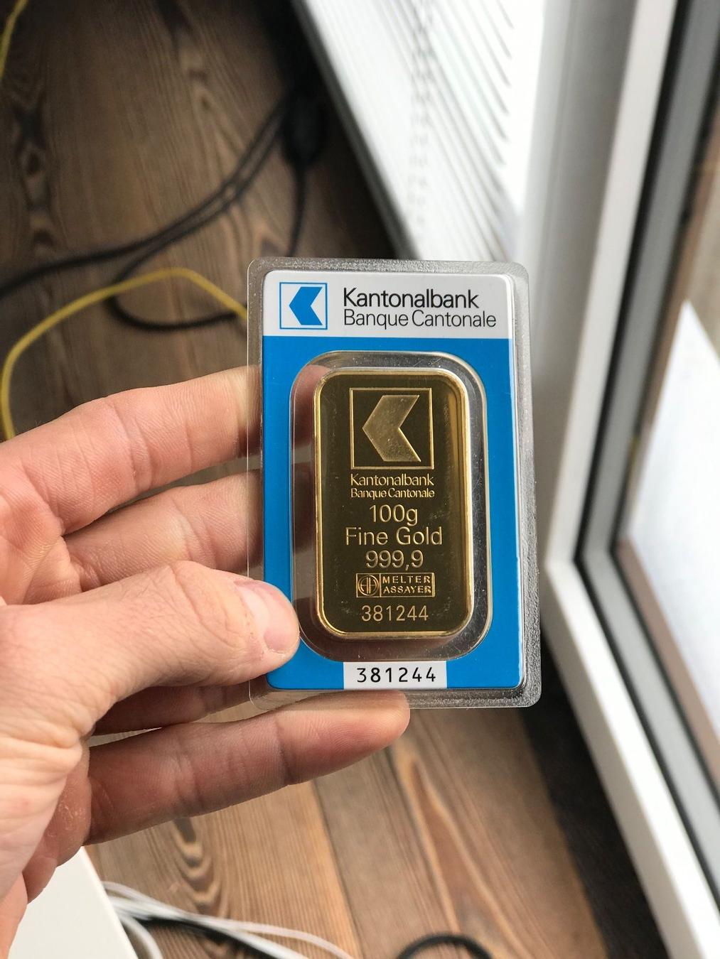 100g Goldbarren ZKB Zürcher Kantonalbank | Kaufen auf Ricardo