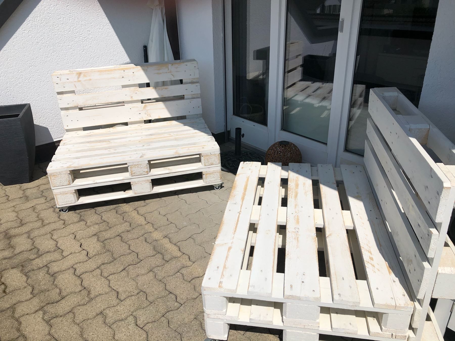 Europaletten Lounge (weiss) kaufen auf Ricardo