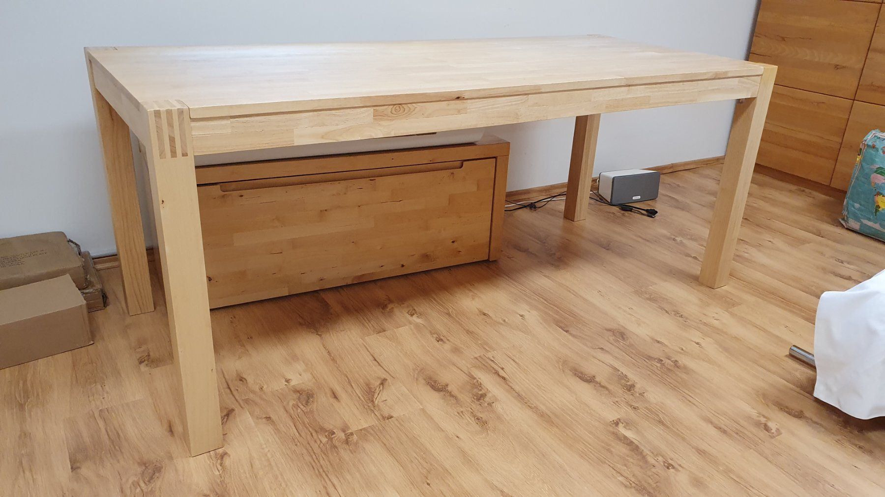 Tisch Ikea Nordby Gummibaumholz 180x78 kaufen auf Ricardo
