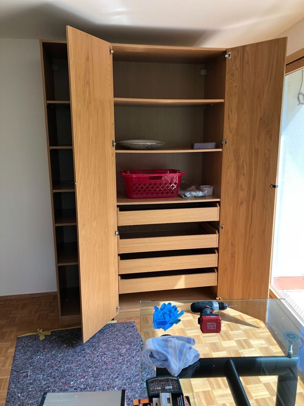 Pax Ikea Schrank 4 Teilig Eichenfurnier Kaufen Auf Ricardo