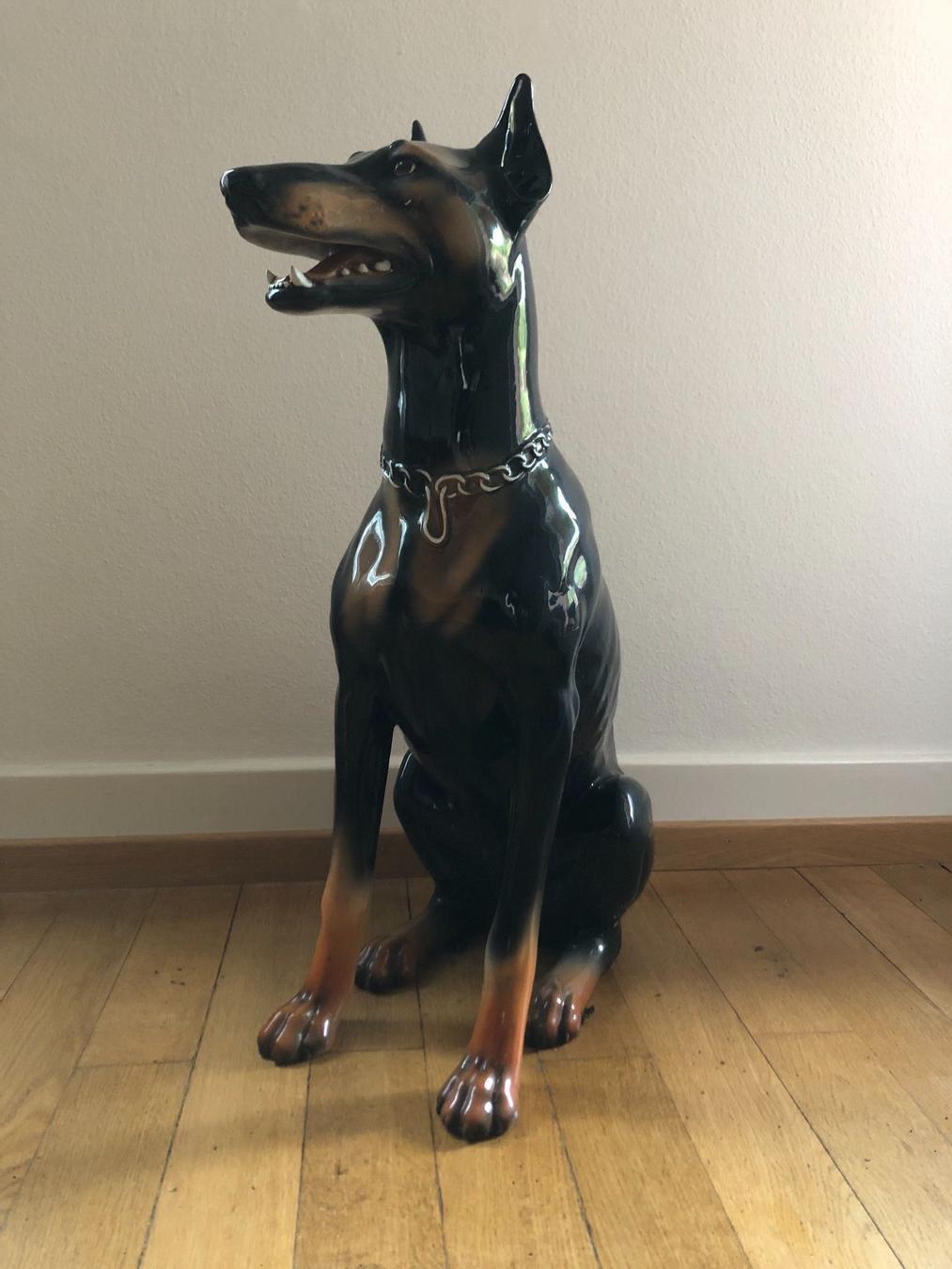 Dobermann Hund Porzellan Figur Kaufen auf Ricardo