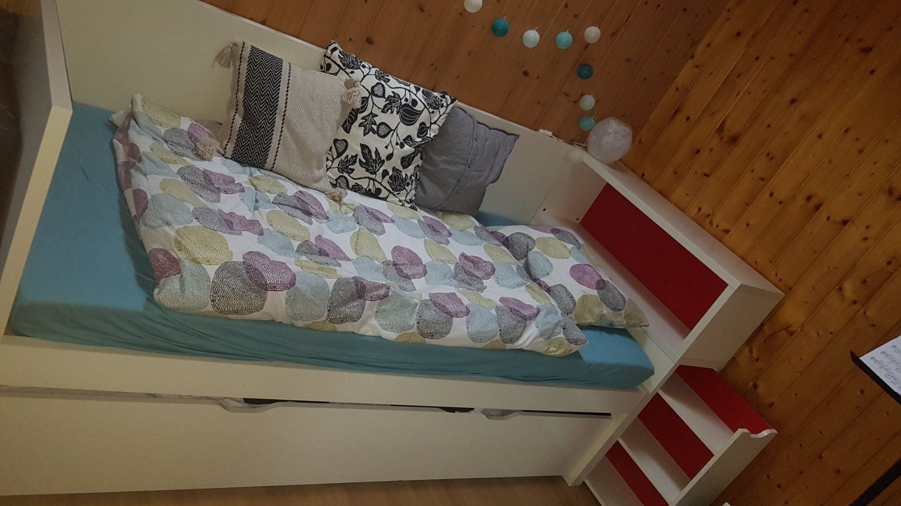 Bett IKEA Flaxa 90x200 cm mit Unterbett | Kaufen auf Ricardo