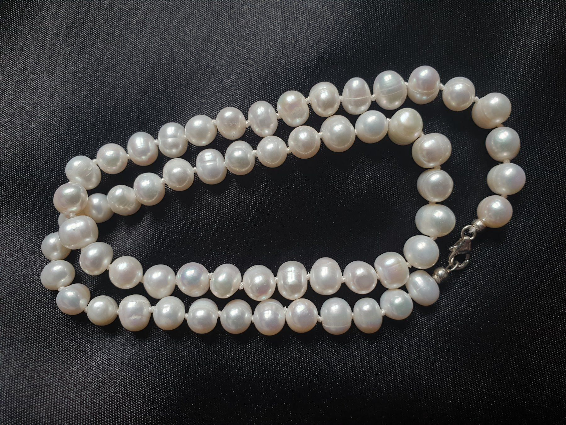 echte Perlenkette  Zuchtperlen 925 Silber Kaufen auf Ricardo