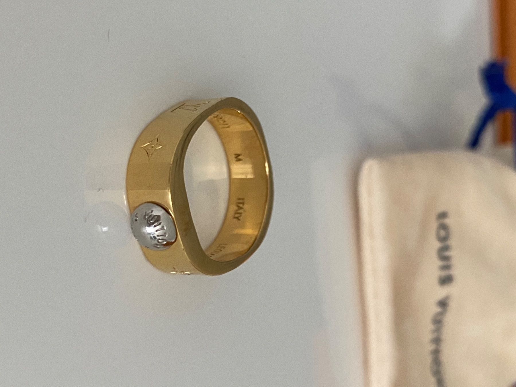LOUIS VUITTON Silver Plated MONTAIGNE MEN RING Band Size M at 1stDibs  louis  vuitton mens rings, louis vuitton ring size chart, louis vuitton mens ring  size chart
