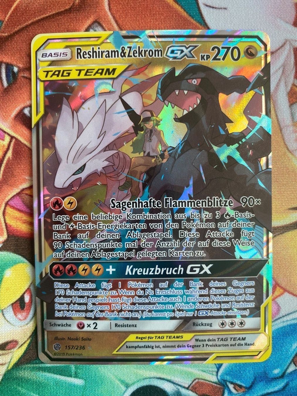 Pokemonkarte Reshiram Zekrom GX 157/236 | Kaufen auf Ricardo