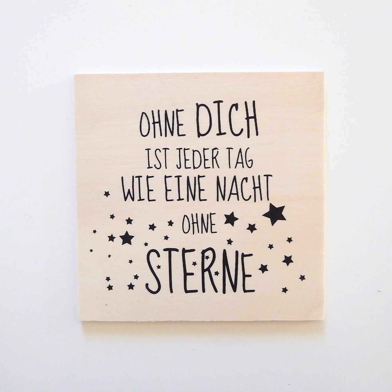 Holzpostkarte Mit Spruch Sterne Kaufen Auf Ricardo