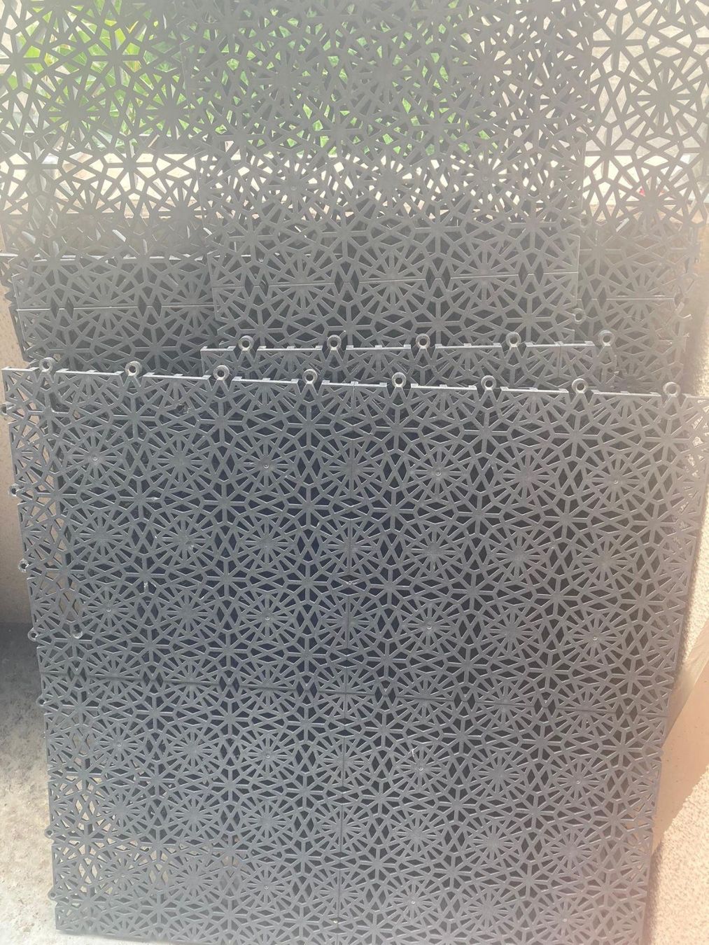 Kunststoff-Fliesen für Balkon grün | Kaufen auf Ricardo