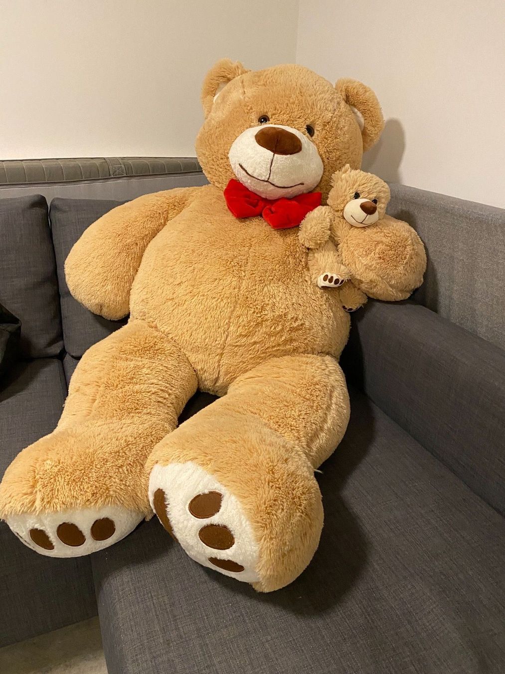 Großer Teddybär mit Baby | Kaufen auf Ricardo