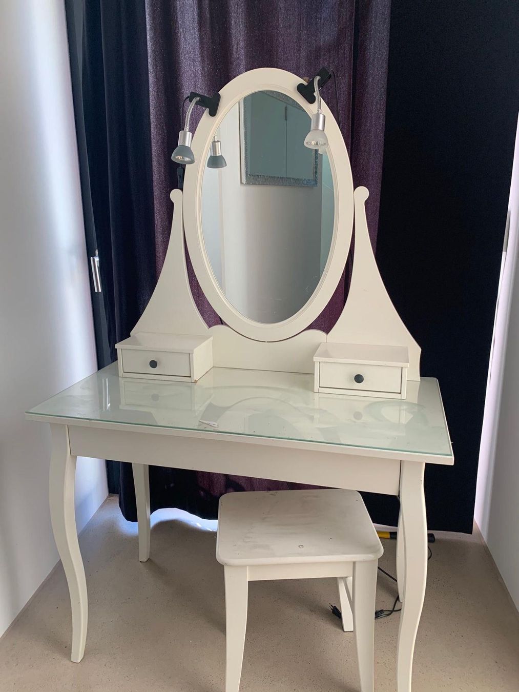 Schminktisch Ikea Inkl Stuhl Weiss Kaufen Auf Ricardo