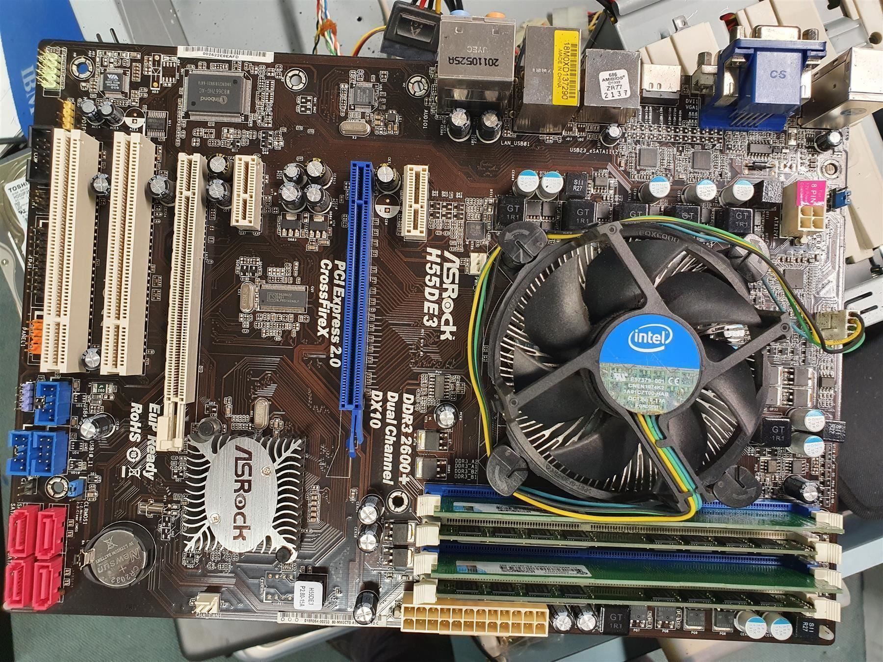 Asrock h55de3 какой процессор можно поставить