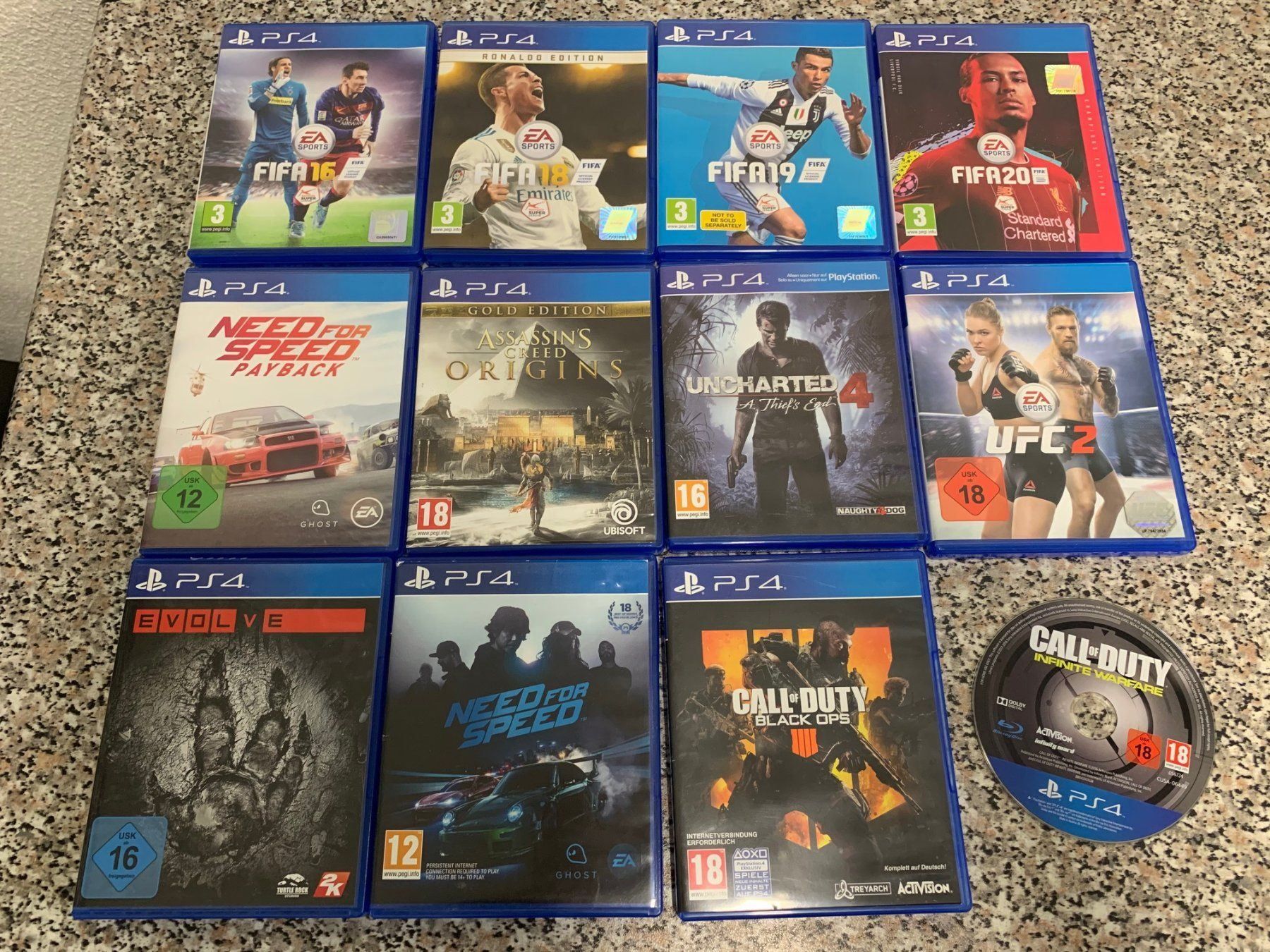 PS4 Spiele 12 Stück Kaufen auf Ricardo