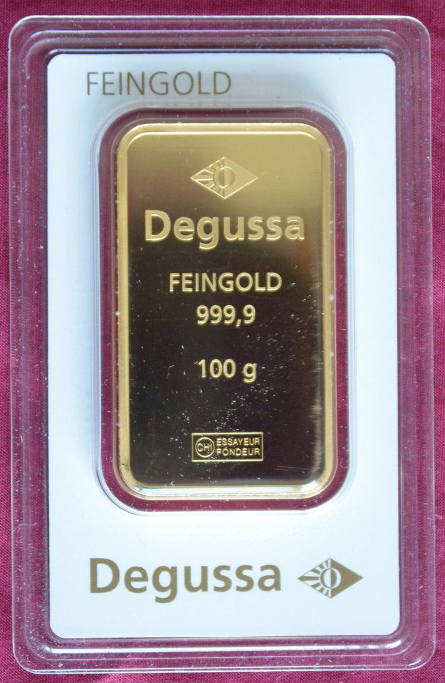 1 kg degussa goldbarren