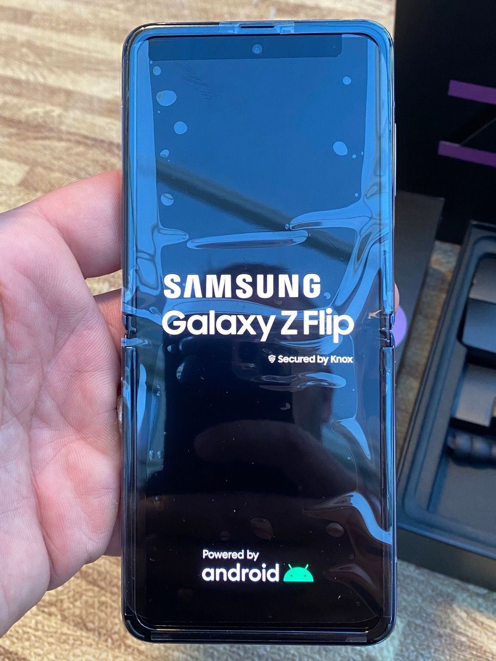 purple samsung flip phone