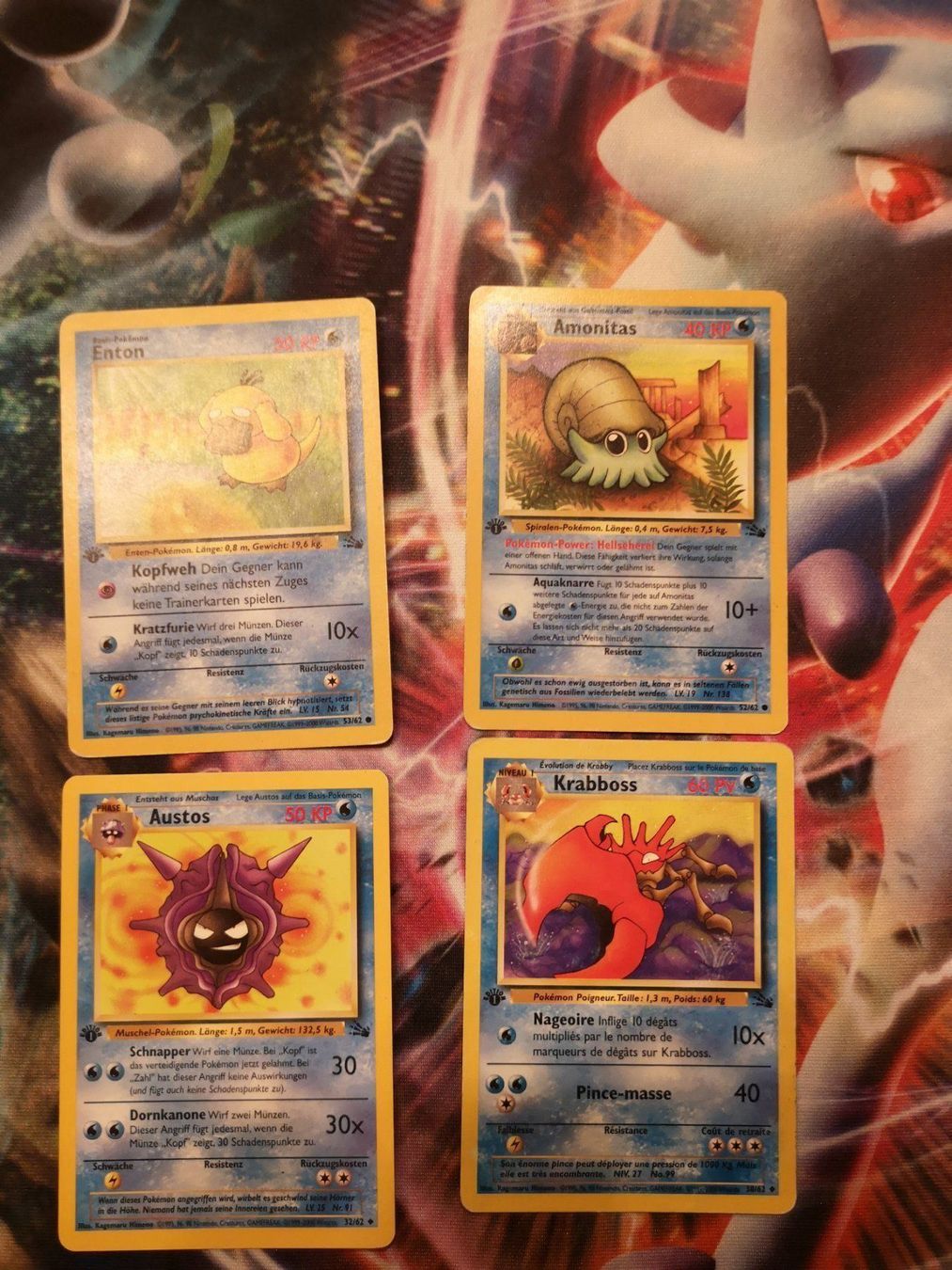 Erste Edition Fossil 4 Pokémon Karten | Kaufen auf Ricardo