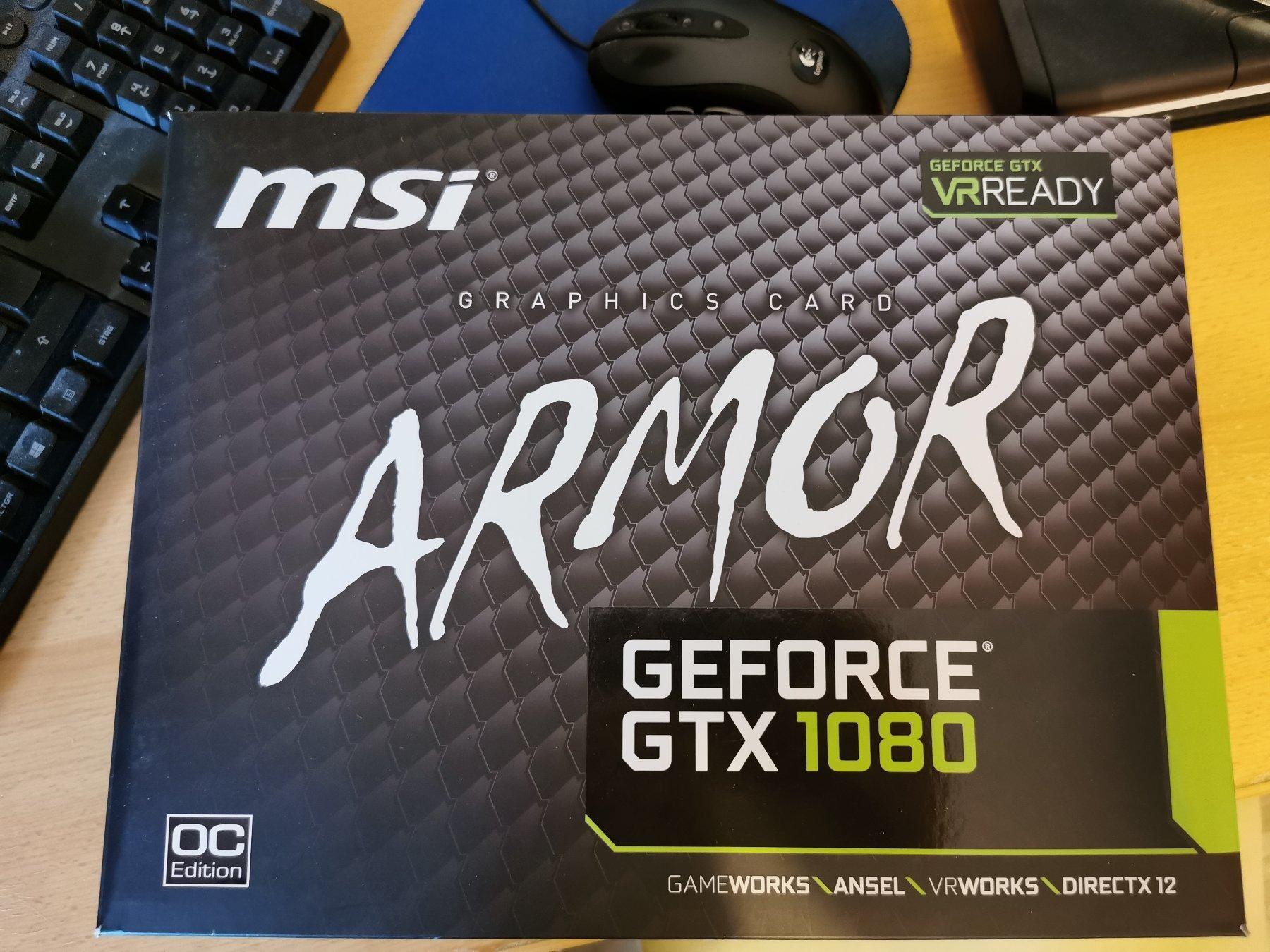 Msi gtx 1080 armor 8g oc обзор