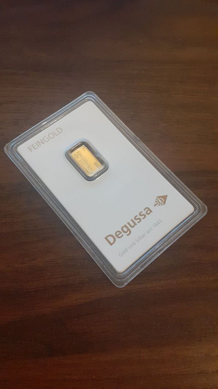 1 kg degussa goldbarren
