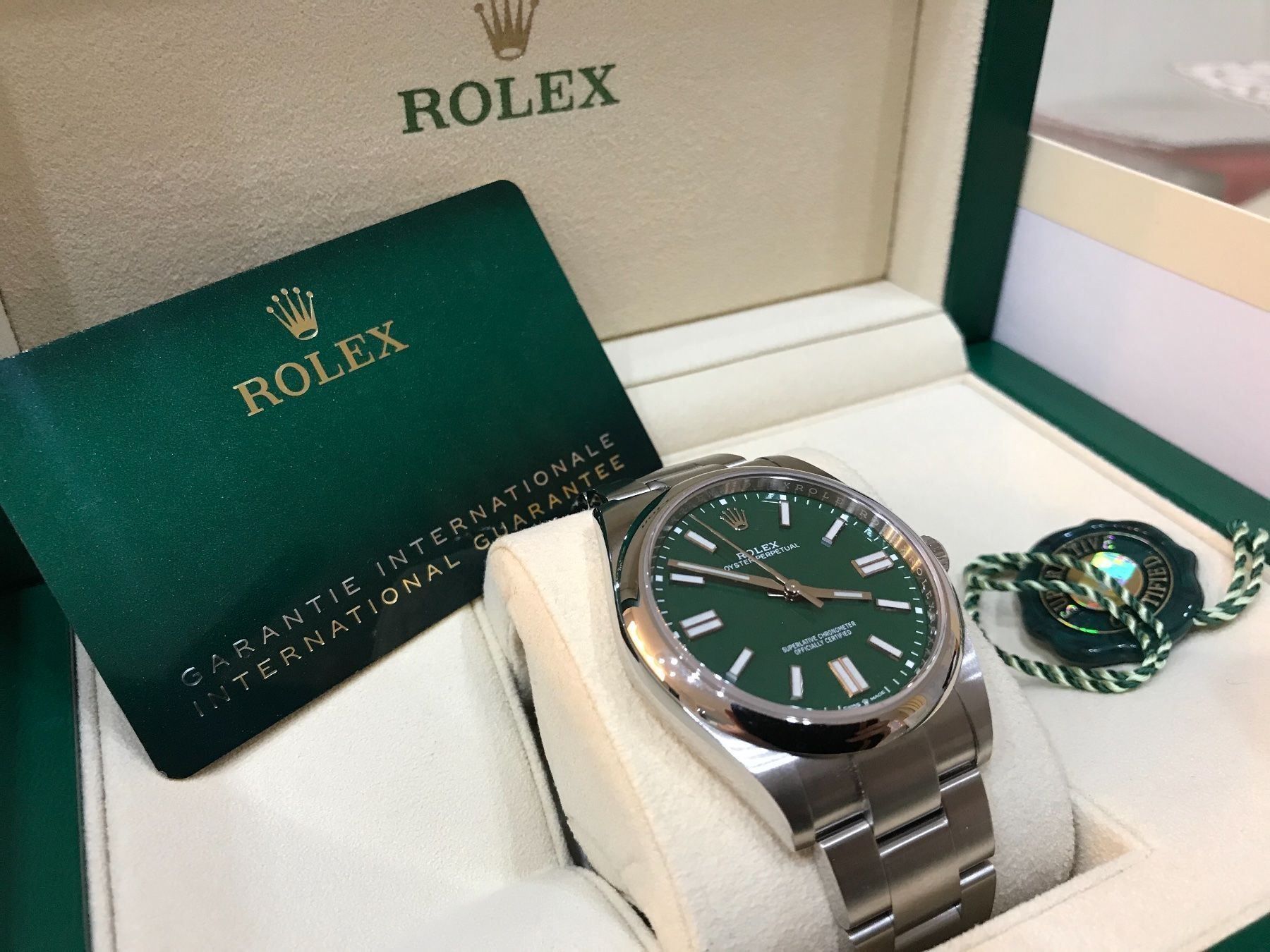Rolex Oyster Perpetual 41mm Vert Grun Kaufen auf Ricardo