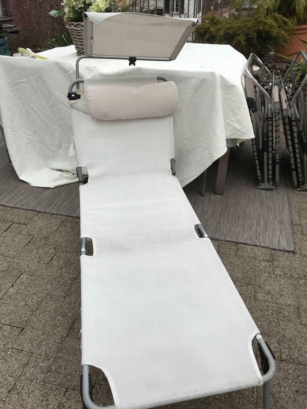 FIAM Liegestuhl /Sonnendach/Nackenstütze | Kaufen auf Ricardo