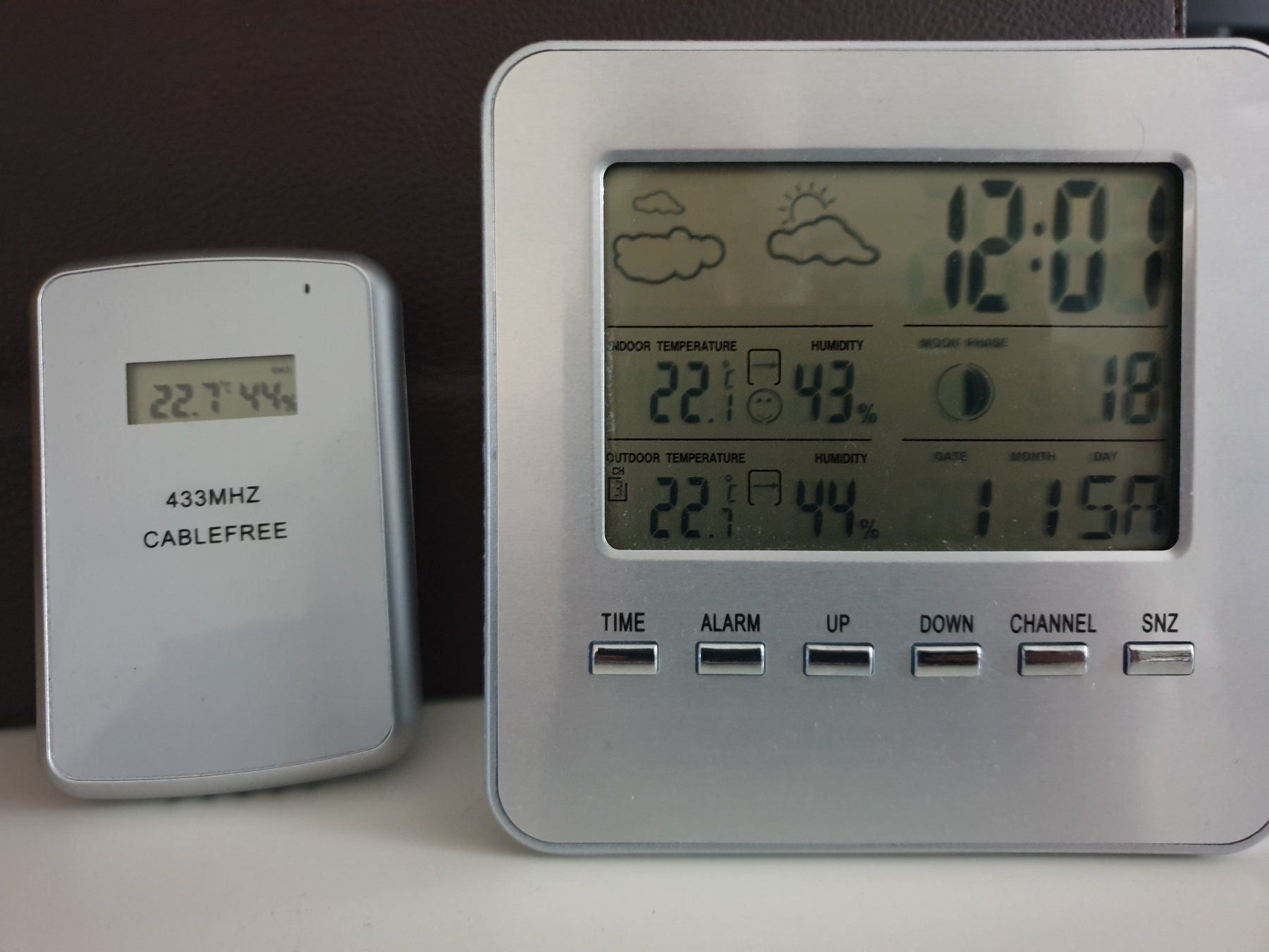 wetterstation mit kabel aussenf�hler