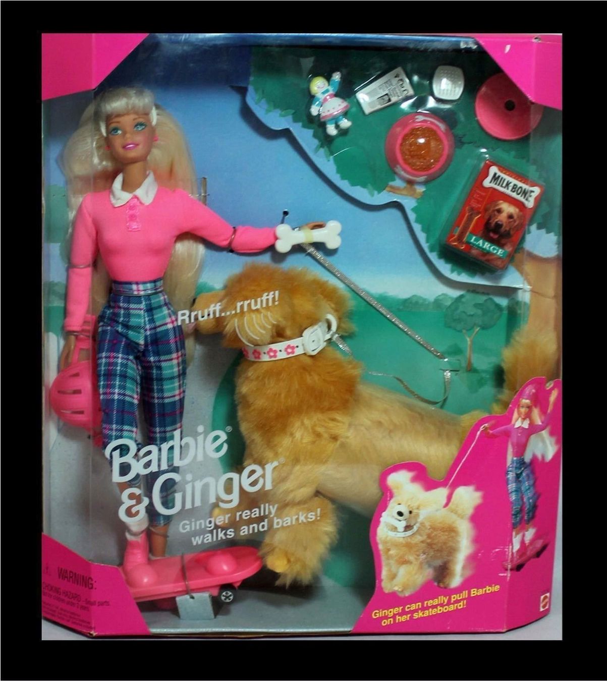 1997 Mattel Barbie &amp; Hund Ginger läuft Kaufen auf Ricardo